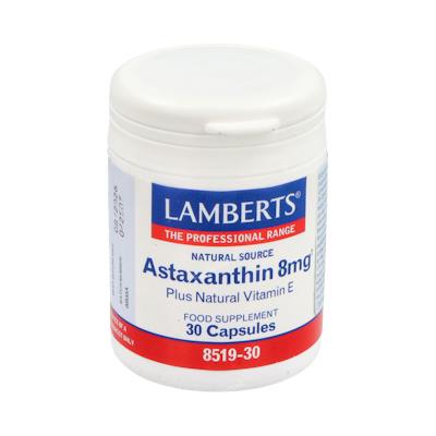 LAMBERTS ASTAXANTINA 8mg. con vit. E 30cap.
