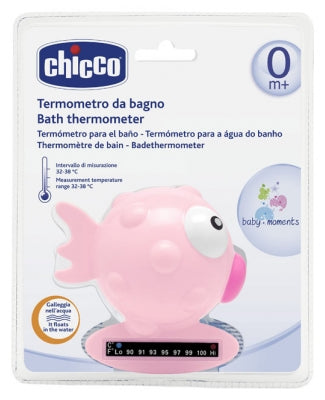 Termometro baño chicco pez rosa