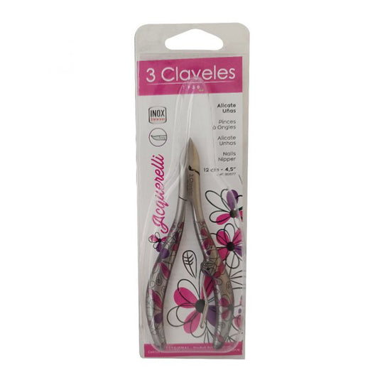 3 Claveles Alicate Uñas Acquerelli 12 Cm Wecare