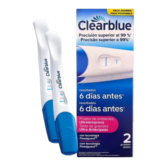 Test De Embarazo Ultratemprana Clearblue 2 Unidades