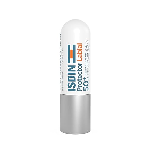 ISDIN Protector Lip Balm SPF50+ Unisex, Sin fragancia, Blanco, 4 g (Paquete de 1)