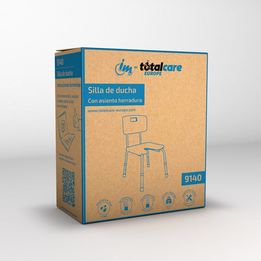 Silla de ducha con asiento herradura 9140