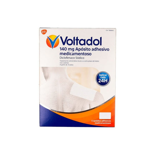 VOLTADOL 140 mg 5 APOSITOS ADHESIVOS MEDICAMENTOSOS