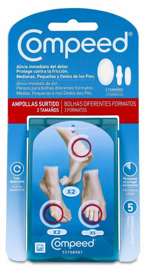 Compeed Ampollas Hidrocoloide Pack Mixto 5 Unidades