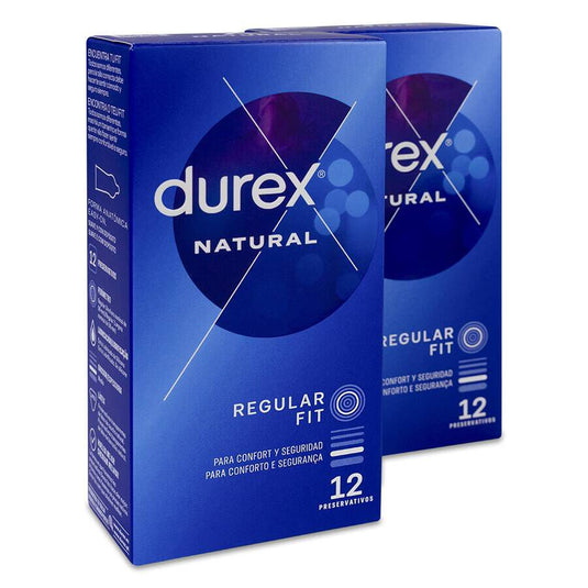 Durex Natural Plus Preservativos 12 Preservativos 2 Cajas