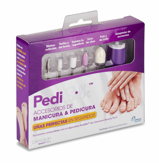 Pedisilk Accesorios Manicura-pedicura 5 Accesorios+adaptador+bolsa Protectora