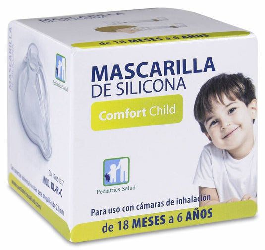 Mascarilla De Silicona Pediatrics Salud 18 Meses A 6 Años 1 Unidad Dl-r-c