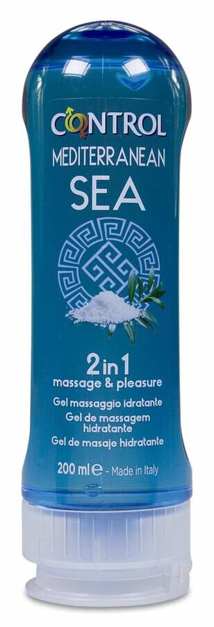 Control Mediterranean Sea 2 In 1 Massaje & Pleasure Gel 1 Envase 200 ml