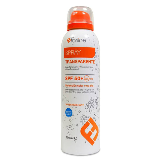 Farline spray transparente spf50+ 1 envase 200 ml