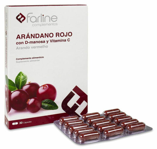 Farline complementos arandano rojo + vitamina c + d-manosa 30 capsulas
