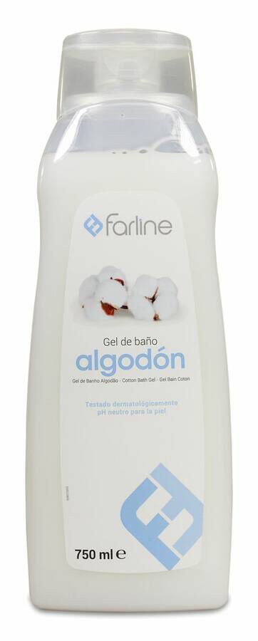 Farline gel de baño flor de algodon 1 envase 750 ml