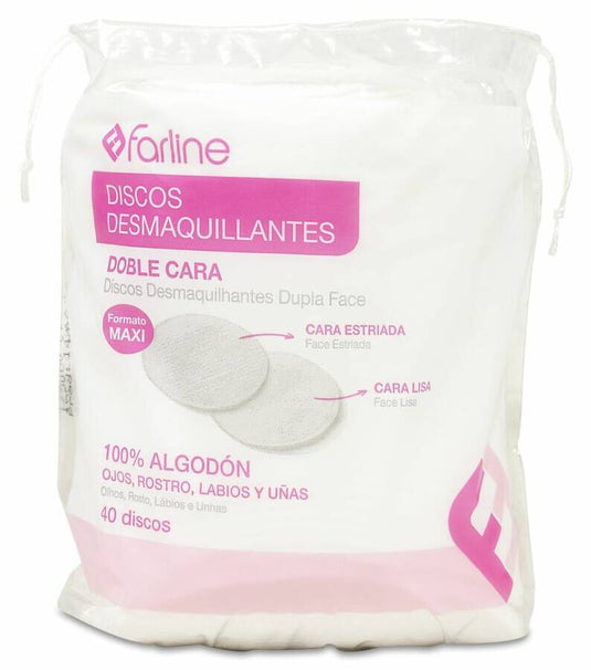 FARLINE DISCOS DESMAQUILLANTES OVALADOS 40 DISCOS