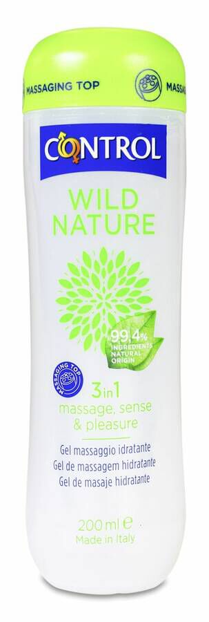 Control Wild Nature 3 In 1 Gel De Masaje Hidratante 1 Envase 200 ml