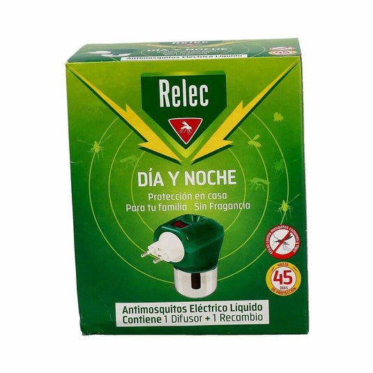 Relec Dia Y Noche Antimosquitos Electrico Liquido On Off 1 Difusor + Recambio