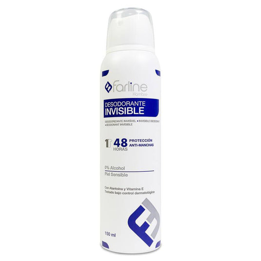 FARLINE SPRAY DESODORANTE INVISIBLE HOMBRE 1 ENVASE 150 ml