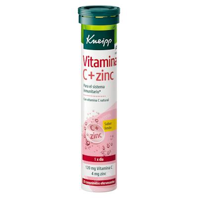 KNEIPP VITAMINA C + ZINC 20 COMP EFERV LIMON