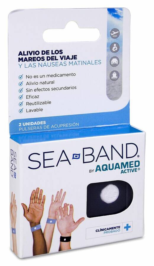 Sea Band Pulsera Antimareo Stop Nauseas Adulto 2 Unidades