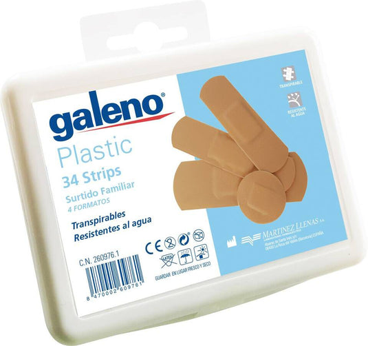 Galeno Plastic Aposito Adhesivo Color Piel 34 Unidades Surtidas