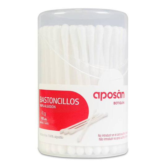 Bastoncillos Oidos Aposan 100 Unidades