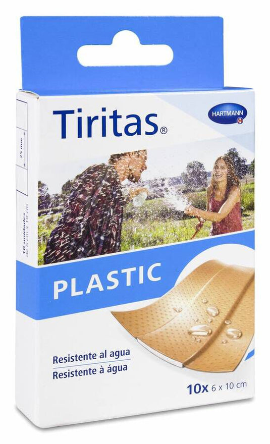 Tiritas Plastic Aposito Adhesivo 10 Unidades 10 cm x 6 cm