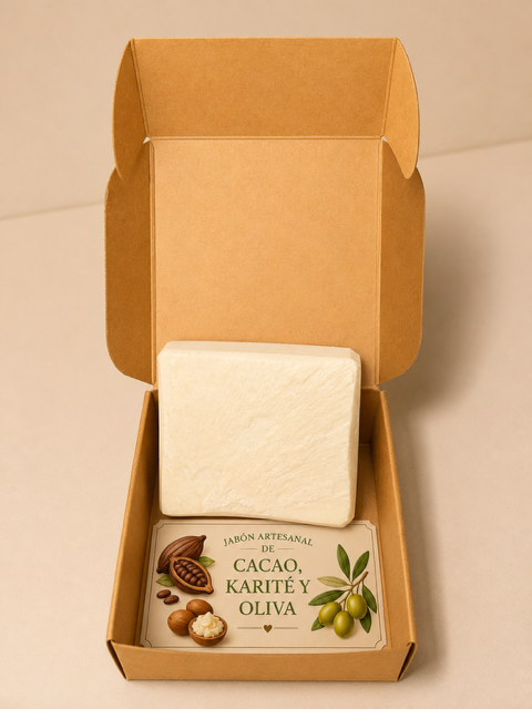 Jabón de CACAO, KARITÉ y OLIVA