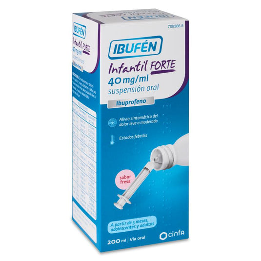 Ibufen infantil forte 40 mg/ml suspension oral 1 frasco 200 ml