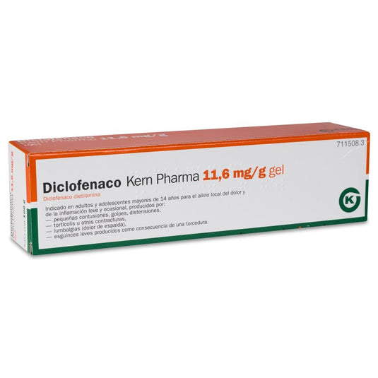 Diclofenaco kern pharma 11,6 mg/g gel cutaneo 1 tubo 100 g