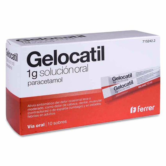GELOCATIL 1 g 10 SOBRES SOLUCION ORAL