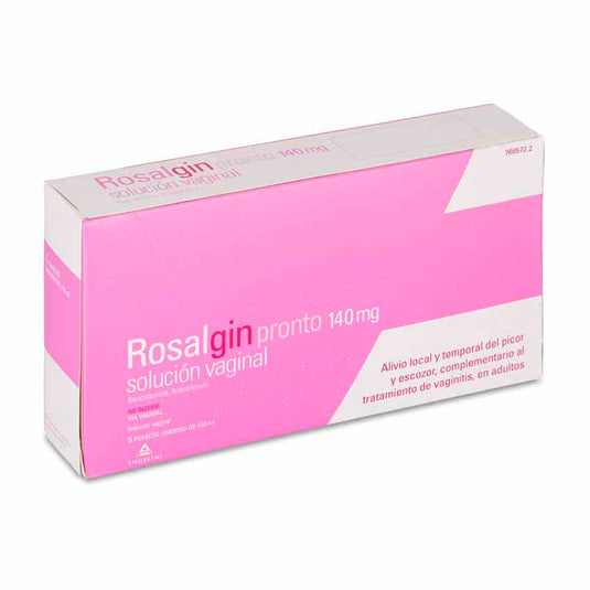 ROSALGIN PRONTO 140 mg SOLUCION VAGINAL 5 ENVASES UNIDOSIS 140 ml