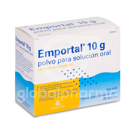 EMPORTAL 10 g 20 SOBRES POLVO PARA SOLUCION ORAL