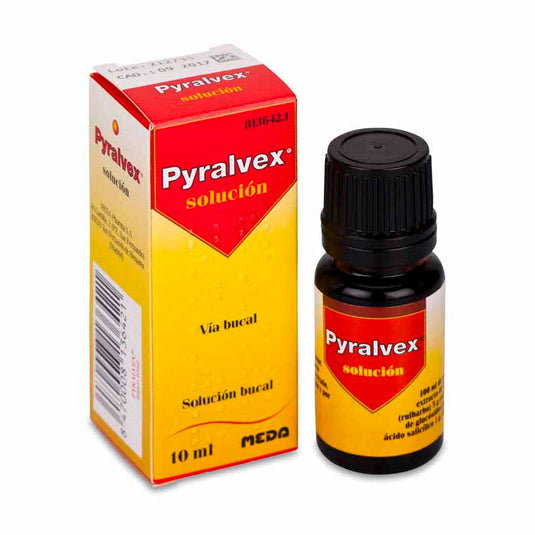 Pyralvex 10 mg/ml + 50 mg/ml solucion bucal 1 frasco 10 ml