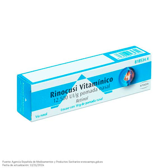 Rinocusi vitaminico 12.500 ui/g pomada nasal 1 tubo 10 g