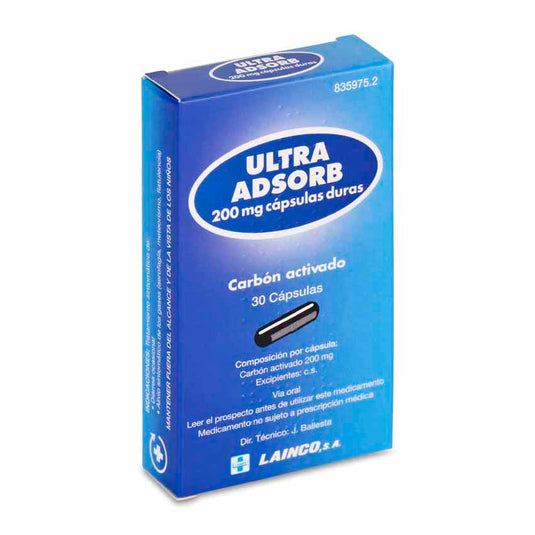ULTRA ADSORB 200 mg 30 CAPSULAS