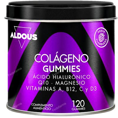 ALDOUS BIO ALDOUS COLAGENO CON MAGNESIO Y ACIDO HIALURONICO 120 GOMINOLAS