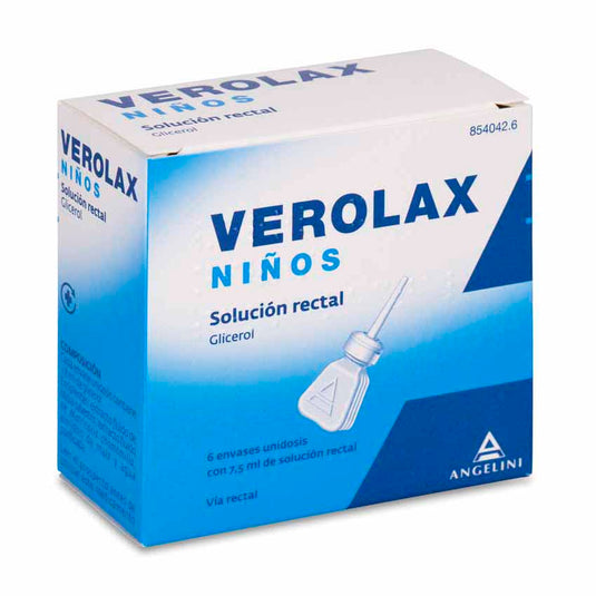 Verolax niños 1,8 ml solucion rectal 6 enemas 2,5 ml