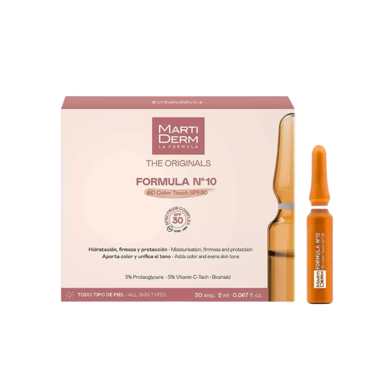 Martiderm® Fórmula Nº10 HD Color Touch SPF30 10amp