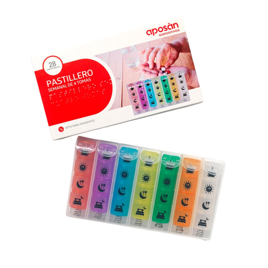 Pastillero Semanal Aposan 4 Tomas 1 Unidad