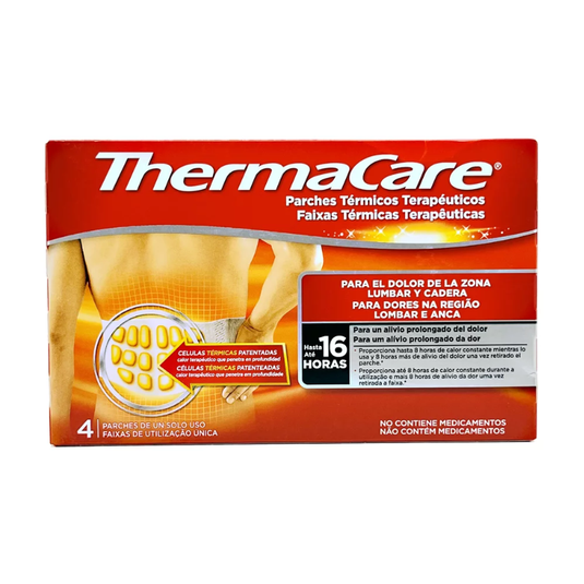 Thermacare Parche Termico Zona Lumbar Cadera 4 Parches
