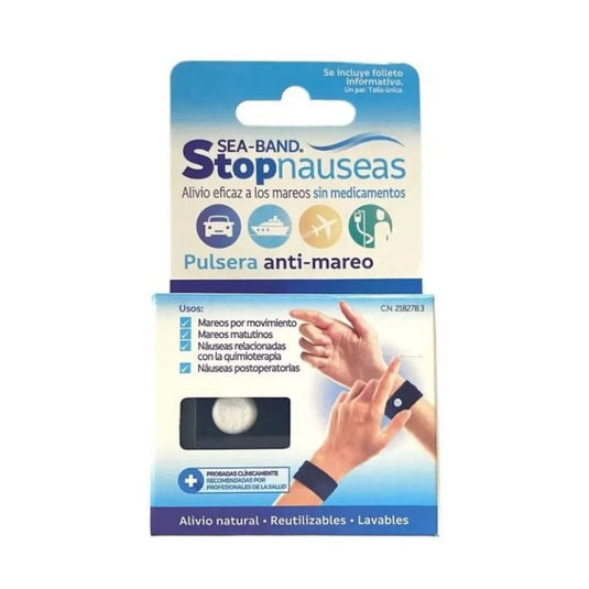 Sea Band Pulsera Antimareo Stop Nauseas Adulto 2 Unidades