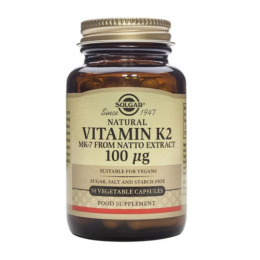 Vitamina K2 100 μg 50 cápsulas vegetales