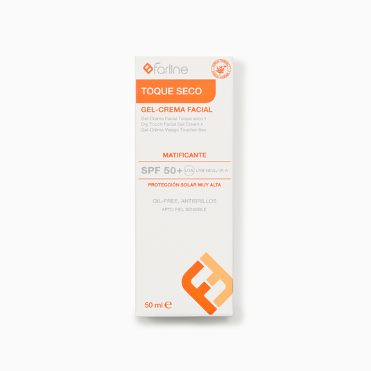 Farline gel crema facial toque seco spf 50+ textura ligera 1 envase 50 ml