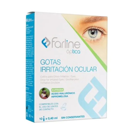 Farline optica gotas irritacion ocular gotas oftalmicas 10 monodosis