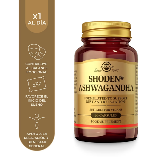 Solgar Ashwagandha Shoden® 30 cápsulas