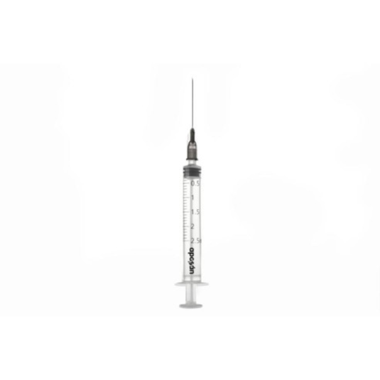 Jeringa C/aguja Esteril Aposan G21 Ui 0.8 X 40 Mm 2.5 Ml