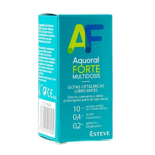 Aquoral Forte Multidosis Gotas Oftalmicas Lubricantes Esteriles 1 Envase 10 ml