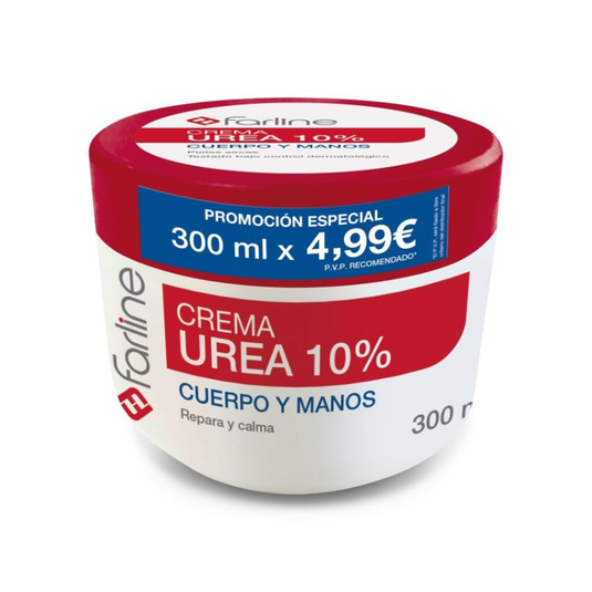 Farline crema urea cuerpo y manos 1 envase 300 ml
