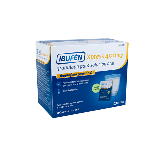 IBUFEN XPRESS 400 mg 20 SOBRES GRANULADO PARA SOLUCION ORAL