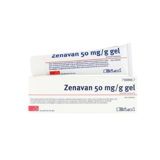 Zenavan 50 mg/g gel cutaneo 1 tubo 60 g