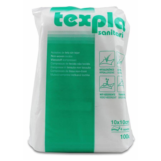 Texpla Aposito Tela Sin Tejer 10 X 10 Cm 100 U