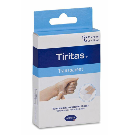 Tiritas Transparent 20 Unidades Surtido 2 Tamaños